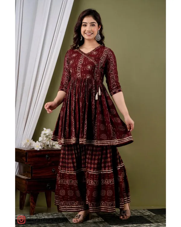 Red_Muslin_Embroidered_Sharara_With_Dupatta_Set_Elegant_Ethnic_Ensemble_For_Women