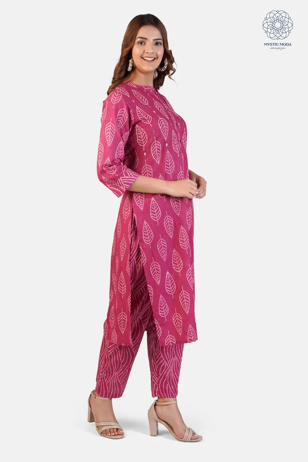 Red_Cotton_Hand_Block_Printed_Kurta_Pant_Set_With_Dupatta_Ethnic_Wear_For_Women