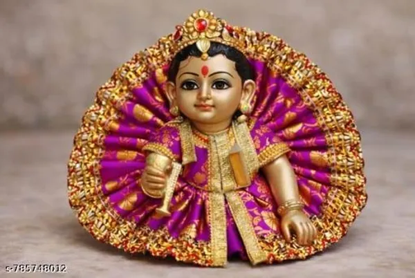 Multicolour_Laddu_Gopal_Dress_Size_1_Pack_Of_4_Kanha_Ji_Poshak_With_Mukut_Set_Baby_Krishna_Festival_Holi_Special_Outfit_Combo