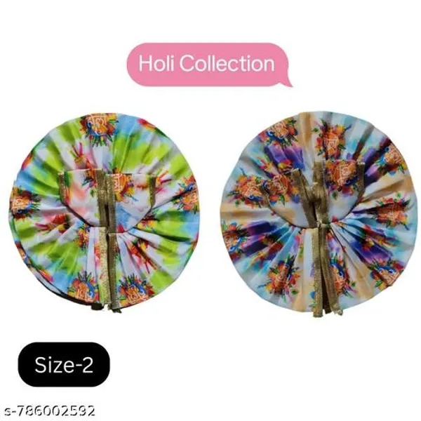 Multicolour_Laddu_Gopal_Holi_Collection_Dress_Size_2_Pack_Of_2_Kanha_Ji_Holi_Festival_Poshak_Set_Baby_Krishna_Colorful_Outfit