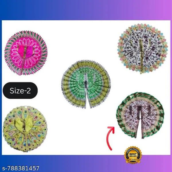 Multicolour_Pack_Of_10_Handcrafted_Laddoo_Gopal_Dresses_Size_2_Colorful_Krishna_Dresses_With_Sparkling_Embellishments