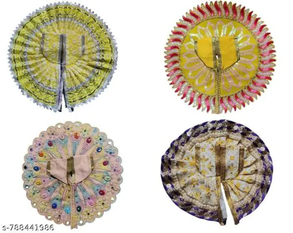 Multicolour_Pack_Of_5_Handcrafted_Laddoo_Gopal_Dresses_Size_0_Colorful_Krishna_Dresses_With_Sparkling_Embellishments