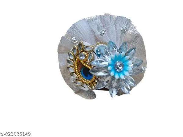 Multicolour_White_Peacock_Design_Laddu_Gopal_Poshak_With_Mukut_Handmade_Designer_Dress_For_Krishna_Idol_Pearl_Stone_Work_Bal_Gopal_Outfit_For_Janmashtami_Temple_Decoration_Size_2