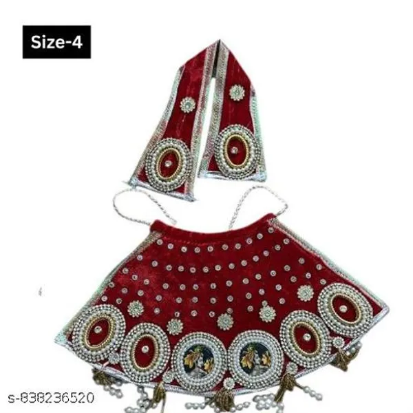 Multicolour_Khatushyam_Ji_Lehnga_Patka_Size_4_Decorative_Deity_Dress_For_Pooja