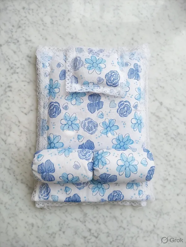 Blue_Flower_Print_Laddu_Gopal_Ji_Bed