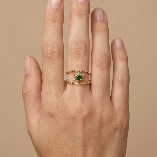 Gold_And_Green_Twisted_Rope_Ring_With_Green_Stone_Accent