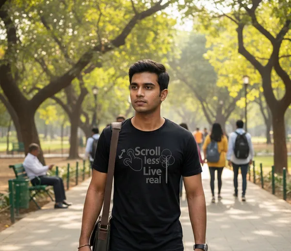 Black_Cotton_Scroll_Less_Live_Real_Cotton_T-Shirt_For_Unisex
