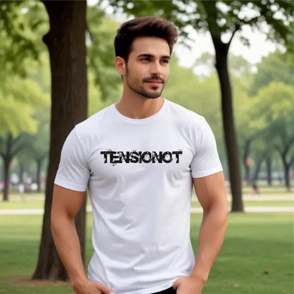 White_Cotton_Tensionot_Typography_Print_Cotton_T-Shirt_For_Unisex