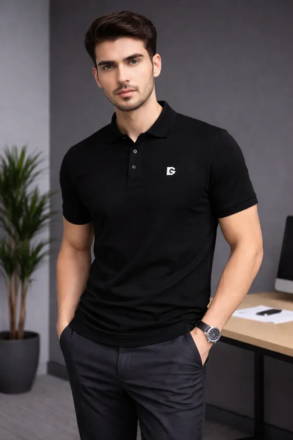 Black_Cotton_Premium_Basic_Solid_Polo_T-Shirt_For_Unisex