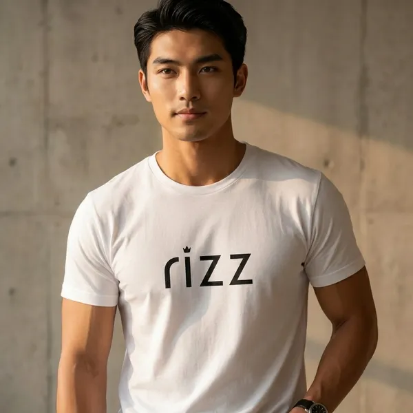 White_Cotton_Rizz_Typography_Casual_T-Shirt_For_Unisex