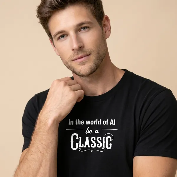 Black_Cotton_In_The_World_Of_Ai_Be_A_Classic_Inspirational_Quote_T-Shirt_For_Unisex