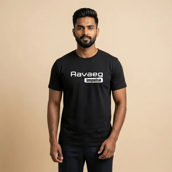 Black_Cotton_Aavaeg_Impulse_Cotton_T-Shirt_For_Unisex