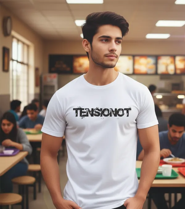 White_Cotton_Tensionot_Typography_Print_Cotton_T-Shirt_For_Unisex