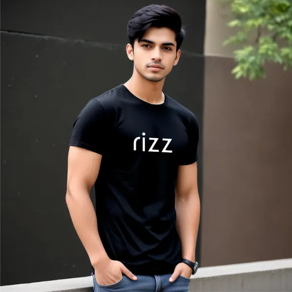 Black_Cotton_Rizz_Graphic_T-Shirt_For_Unisex