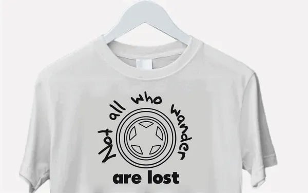 White_Cotton_Not_All_Who_Wander_Are_Lost_Compass_Graphic_T-Shirt_For_Unisex