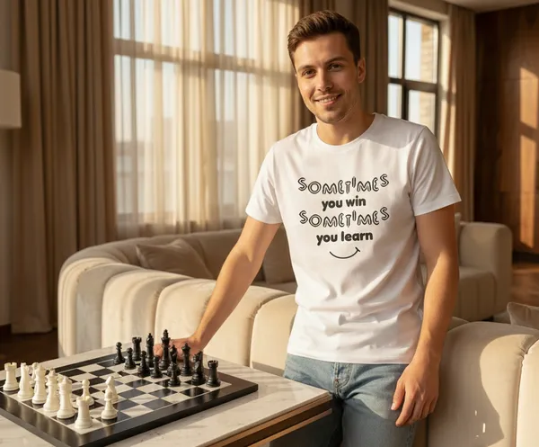 White_Cotton_Sometimes_You_Win_Sometimes_You_Learn_Motivational_Quote_T-Shirt_For_Unisex