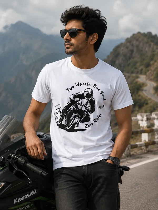 White_Cotton_Bikers_Tshirt