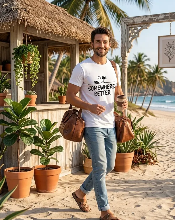White_Cotton_Somewhere_better_Tshirt