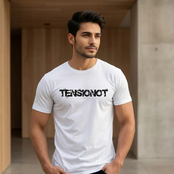 White_Cotton_Tensionot_Typography_Print_Cotton_T-Shirt_For_Unisex