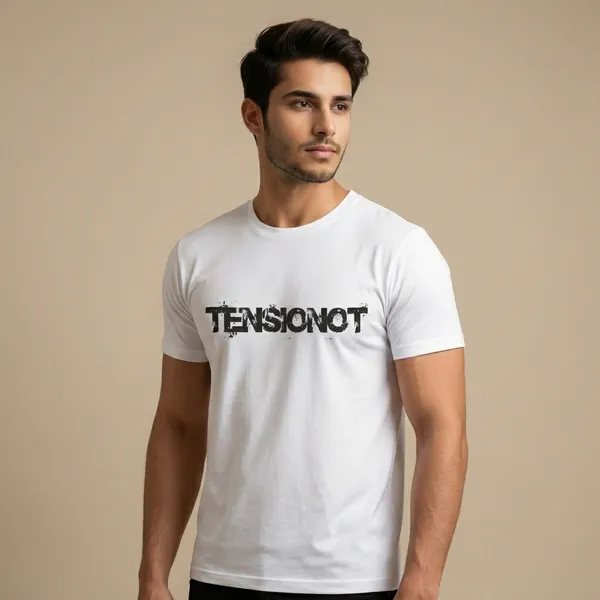 White_Cotton_Tensionot_Typography_Print_Cotton_T-Shirt_For_Unisex