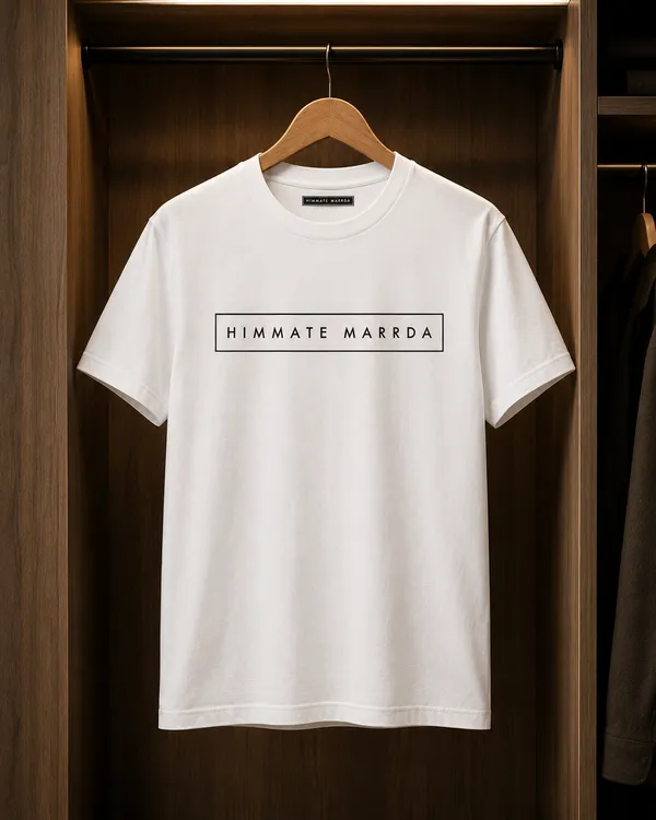 White_Cotton_Himmate_Marrda_Printed_Gym_T-Shirt_For_Unisex