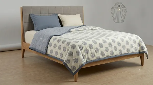 Dohar_Premium_100%_Cotton_Single_Bed_Floral_Medallion_Motif,_All_Season_Reversible_Blanket,_Soft,_Lightweight_And_Breathable_Ac_Dohar/Quilt/Blanket/For_Bed_Light_Grey