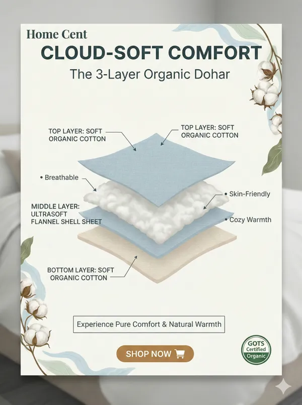 Dohar_Premium_100%_Cotton_Double_Bed_The_Heritage_Trunk,_All_Season_Reversible_Blanket,_Soft,_Lightweight_And_Breathable_Ac_Dohar/Quilt/Blanket/For_Bed_Blanket_Lavender/Pink