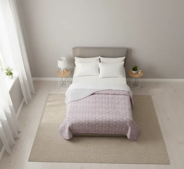 Botanical_Sketch_Cotton_Bedding_Set_Double_Bed_Sheet_Comforter_Lightweight,_Durable_&_Cozy_Ideal_For_Everyday_Use_&_Mild_Winter_,_Lavender