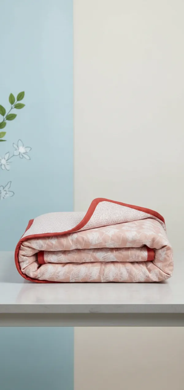 Botanical_Sketch_Cotton_Bedding_Set_Double_Bed_Sheet_Comforter_Lightweight,_Durable_&_Cozy_Ideal_For_Everyday_Use_&_Mild_Winter_,_Peach