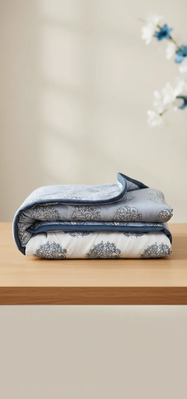Diamond_Floral_Block-Print_Cotton_Bedding_Set_Double_Bedsheet_Comforter_Lightweight,_Durable_&_Cozy_Ideal_For_Everyday_Use_&_Mild_Winter_,_Cream