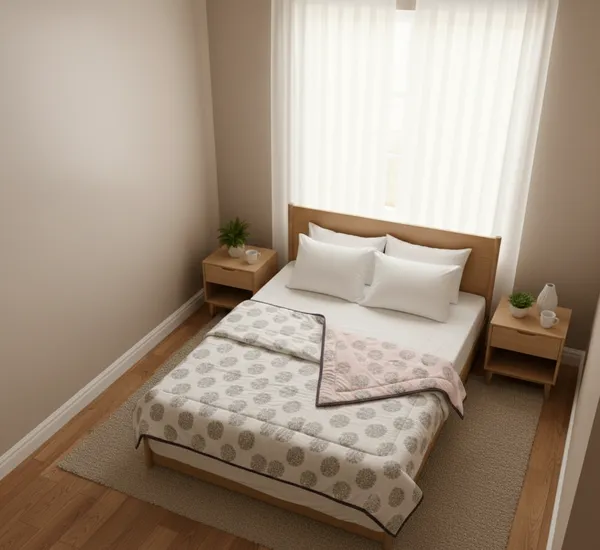 Diamond_Floral_Block-Print_Cotton_Bedding_Set_Double_Bedsheet_Comforter_Lightweight,_Durable_&_Cozy_Ideal_For_Everyday_Use_&_Mild_Winter_,_Light_Grey