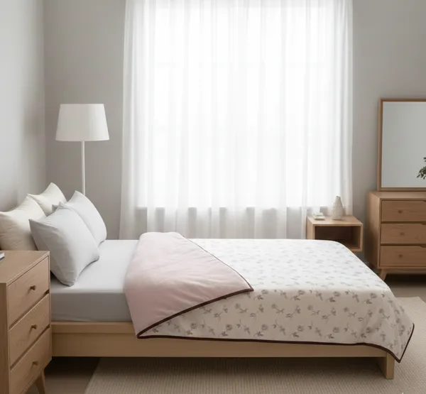 Botanical_Harmony_Cotton_Bedding_Set_Double_Bedsheet_Comforter_Lightweight,_Durable_&_Cozy_Ideal_For_Everyday_Use_&_Mild_Winter_,_Dusty_Rose