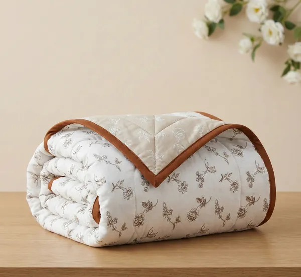 Botanical_Harmony_Cotton_Bedding_Set_Double_Bedsheet_Comforter_Lightweight,_Durable_&_Cozy_Ideal_For_Everyday_Use_&_Mild_Winter_,_Earthy_Mocha