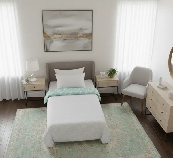 Modern_Geometric_Cotton_Bedding_Set_Double_Bed_Sheet_Comforter_Lightweight,_Durable_&_Cozy_Ideal_For_Everyday_Use_&_Mild_Winter_,_Aqua/Teal