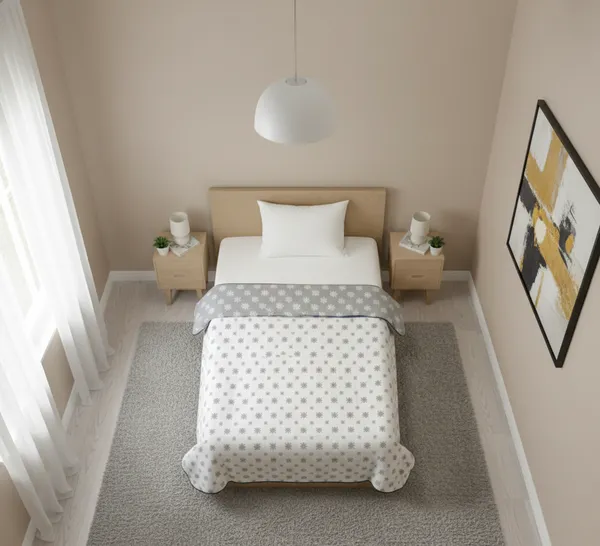 Diamond_Cotton_Bedding_Set_Double_Bedsheet_Comforter_Lightweight,_Durable_&_Cozy_Ideal_For_Everyday_Use_&_Mild_Winter_,_Grey_&_White