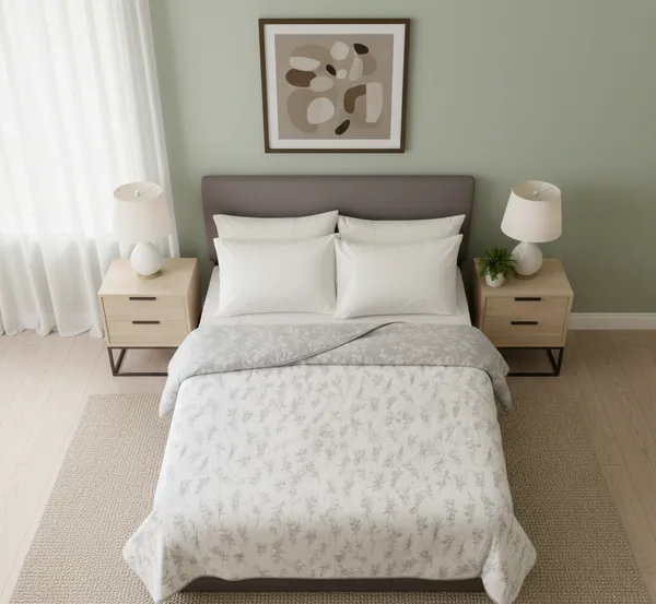 Dohar_Premium_100%_Cotton_Double_Bed_Wildflower_Meadow,_All_Season_Reversible_Blanket,_Soft,_Lightweight_And_Breathable_Ac_Dohar/Quilt/Blanket/For_Bed_Dusty_Mauve