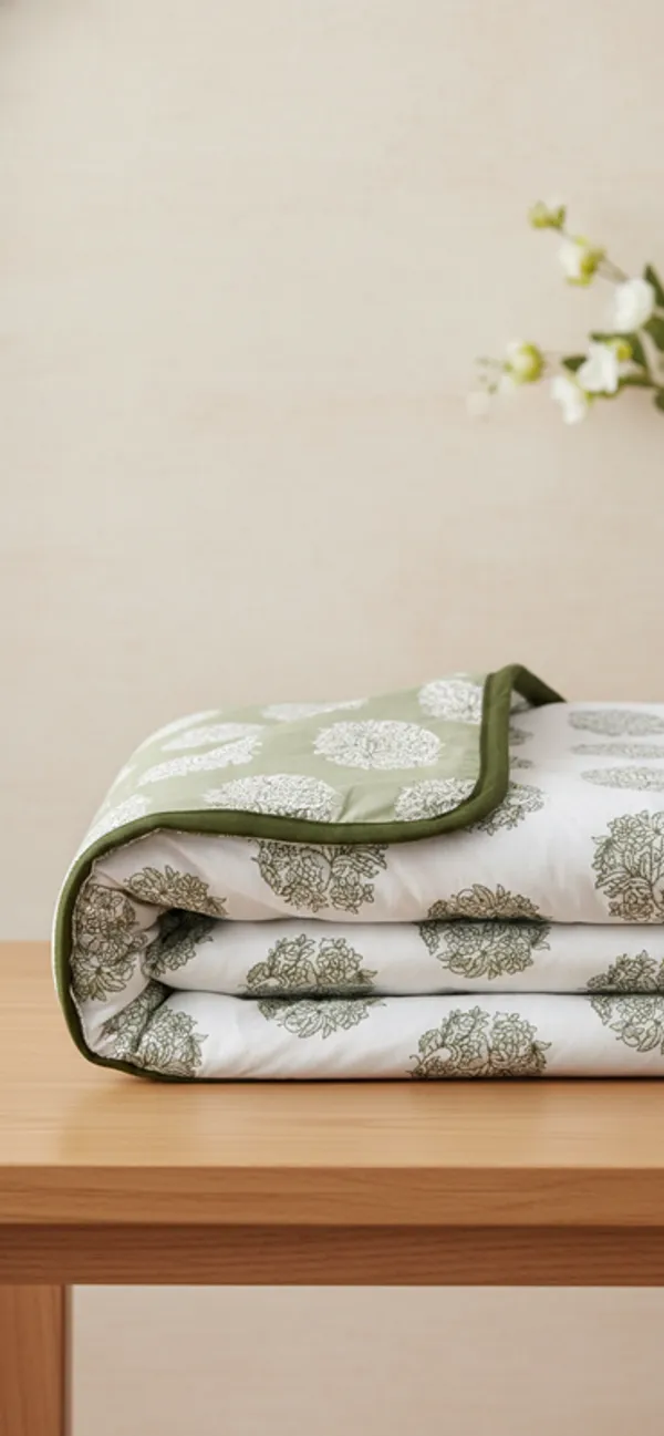 Dohar_Premium_100%_Cotton_Single_Bed_Floral_Medallion_Motif,_All_Season_Reversible_Blanket,_Soft,_Lightweight_And_Breathable_Ac_Dohar/Quilt/Blanket/For_Bed_Off-White