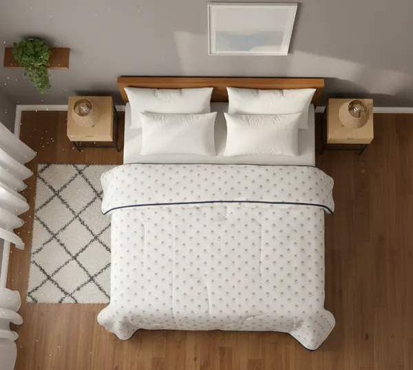 Diamond_Floral_Pattern_Cotton_Bedding_Set_Single_Bed_Sheet_Comforter_Lightweight,_Durable_&_Cozy_Ideal_For_Everyday_Use_&_Mild_Winter_,_Teal_&_Grey