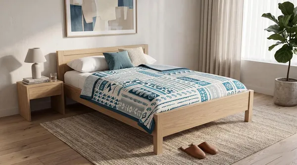 Dohar_Premium_100%_Cotton_Double_Bed_Botanical_Retreat,_All_Season_Reversible_Blanket,_Soft,_Lightweight_and_Breathable_Ac_Dohar/Quilt/Blanket/for_Bed,_Blanket_220_x_250_cms