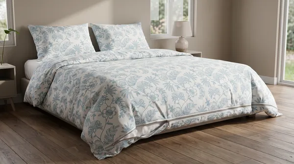 HomeCent_Premium_Botanical_Floral_Duvet_Cover,_Reversible_Quilt_Cover_228_X_152_CMS