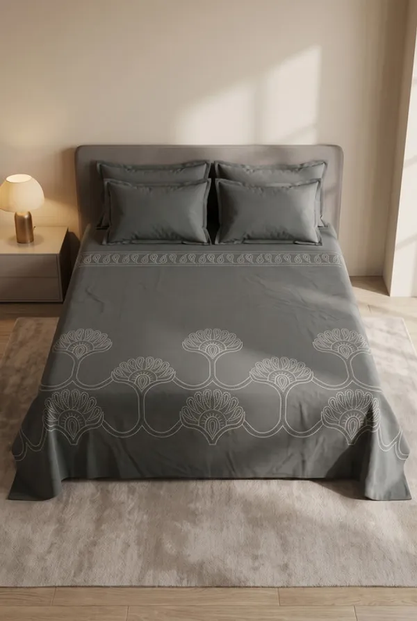 Home_Cent_CHARCOAL_GREY_Double_Bedsheet_with_2_Pillow_Covers,_400_TC_UltraSatin_Premium_Bedding_Set,_Aesthetic_Home_Decor_274_x_274_cms-SET(_1BEDSHEET+2PCS_PILLOW_COVER)