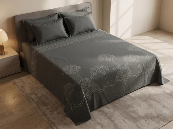 Home_Cent_CHARCOAL_GREY_Double_Bedsheet_with_2_Pillow_Covers,_400_TC_UltraSatin_Premium_Bedding_Set,_Aesthetic_Home_Decor_274_x_274_cms-SET(_1BEDSHEET+2PCS_PILLOW_COVER)
