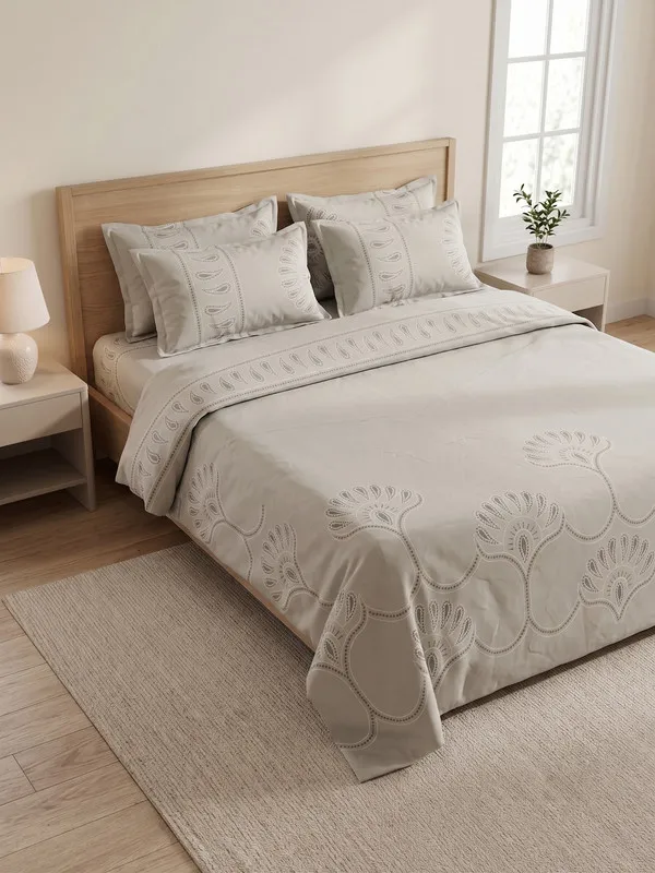 Home_Cent_OFF_WHITE_Double_Bedsheet_with_2_Pillow_Covers,_400_TC_UltraSatin_Premium_Bedding_Set,_Aesthetic_Home_Decor_274_x_274_cms-SET(_1BEDSHEET+2PCS_PILLOW_COVER)