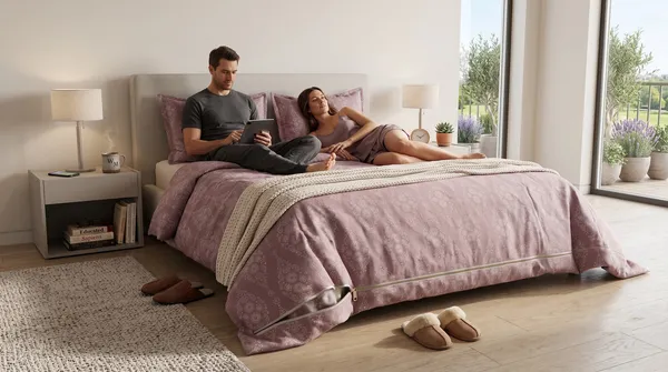 DUVET_COVER_RUBEY-HOMECENT_Dusty_Rose_Geometric_Pattern_Duvet_Cover_with_Zipper_Closure-Dusty_Pink_Rose