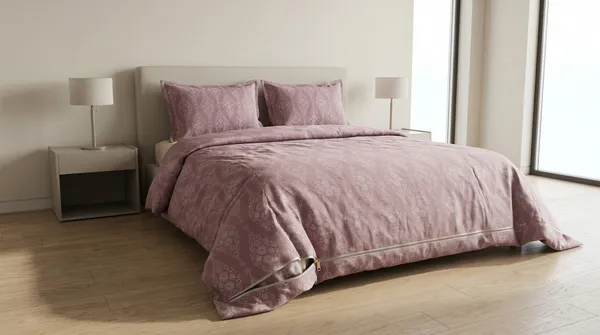 DUVET_COVER_RUBEY-HOMECENT_Dusty_Rose_Geometric_Pattern_Duvet_Cover_with_Zipper_Closure-DUSTY_ROSE_PINK