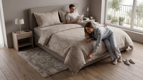 DUVET_COVER_RUBEY-HOMECENT_Taupe_Beige_Geometric_Pattern_Duvet_Cover_with_Zipper_Closure-TAUPE_BEIGE
