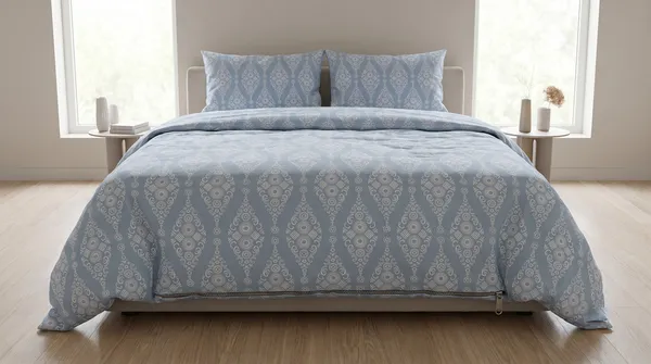 DUVET_COVER_RUBEY-HOMECENT_Light_Blue_Geometric_Pattern_Duvet_Cover_with_Zipper_Closure-BLUE