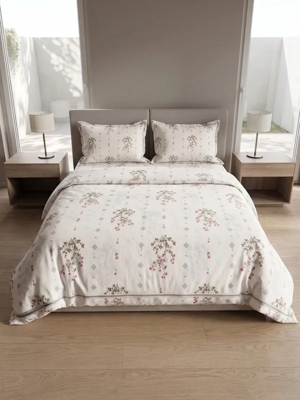 DUVET_COVER_RUBEY-HOMECENT_Botanical_Floral_Duvet_Cover_with_Premium_Zipper_Closure-MUSTARD_FLORAL-