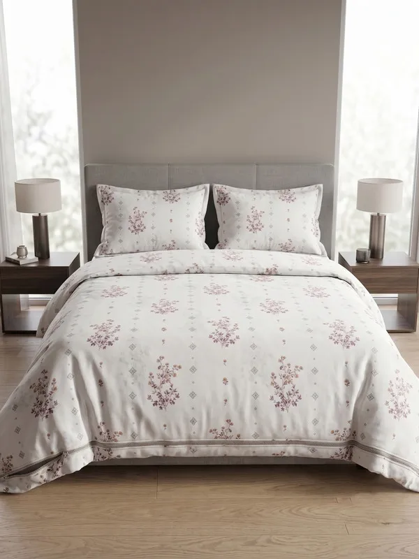 DUVET_COVER_RUBEY-HOMECENT_Botanical_Floral_Duvet_Cover_with_Premium_Zipper_Closure-PINK_FLORAL