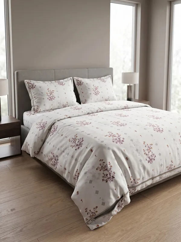 DUVET_COVER_RUBEY-HOMECENT_Botanical_Floral_Duvet_Cover_with_Premium_Zipper_Closure-PINK_FLORAL